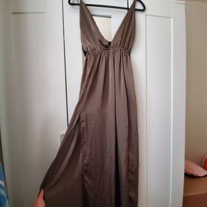 Olive -Lulus Maxi Dress w/ slit